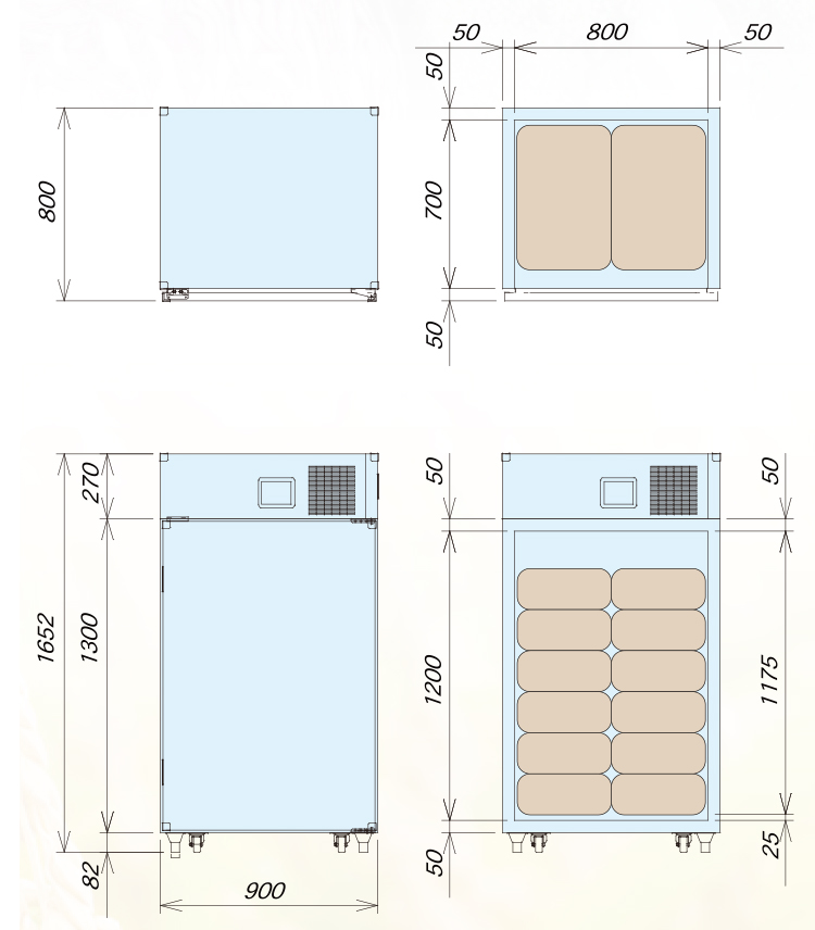 Eタイプ 寸法図