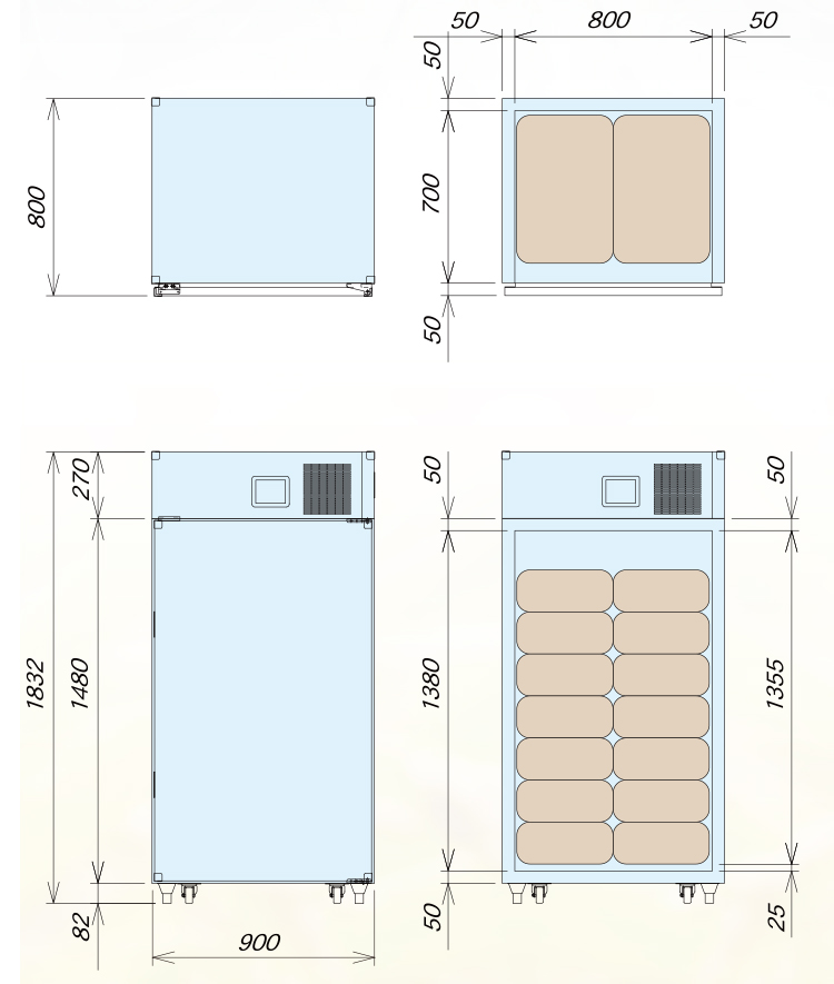 Fタイプ 寸法図